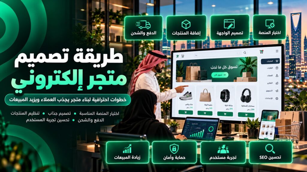 طريقة تصميم متجر الكتروني: دليل شامل لتصميم متجر احترافي
